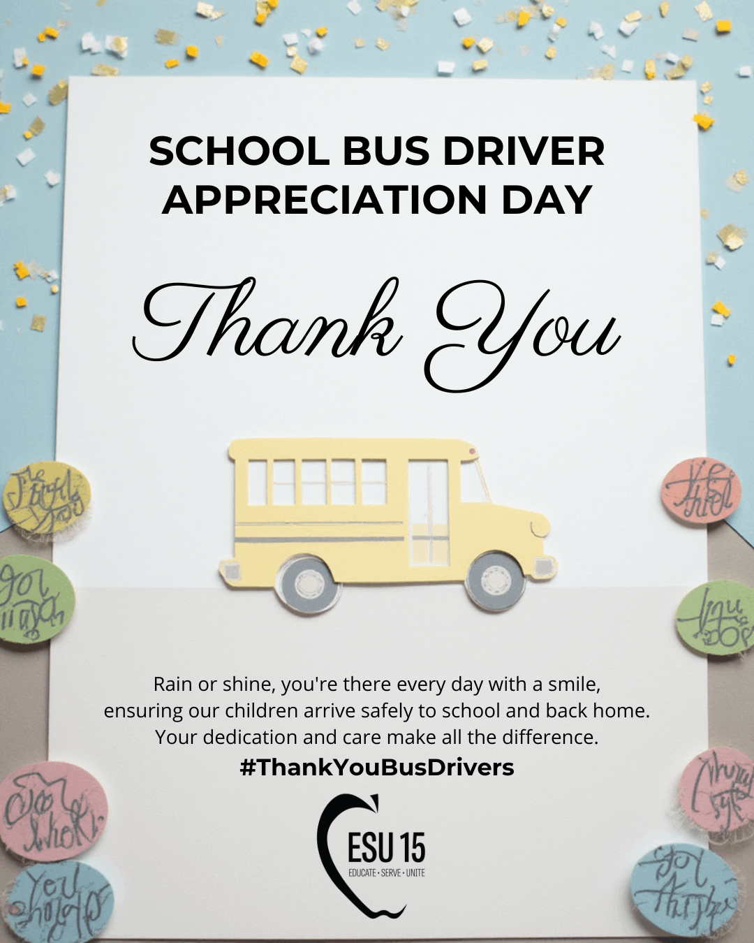school bus driver appreciation day